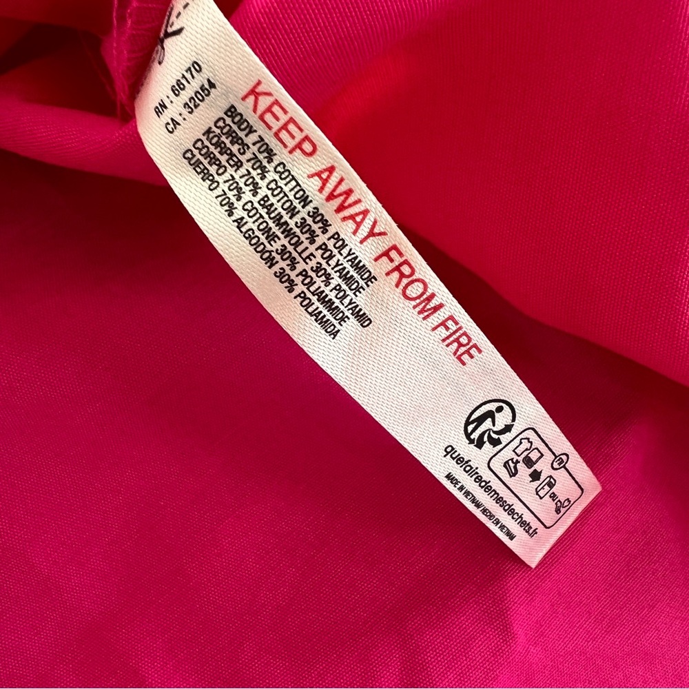 NWT ANTHROPOLOGIE/Daily Practice Vibrant Pink Sleeveless Babydoll Dress SZ XS - Picture 5 of 8